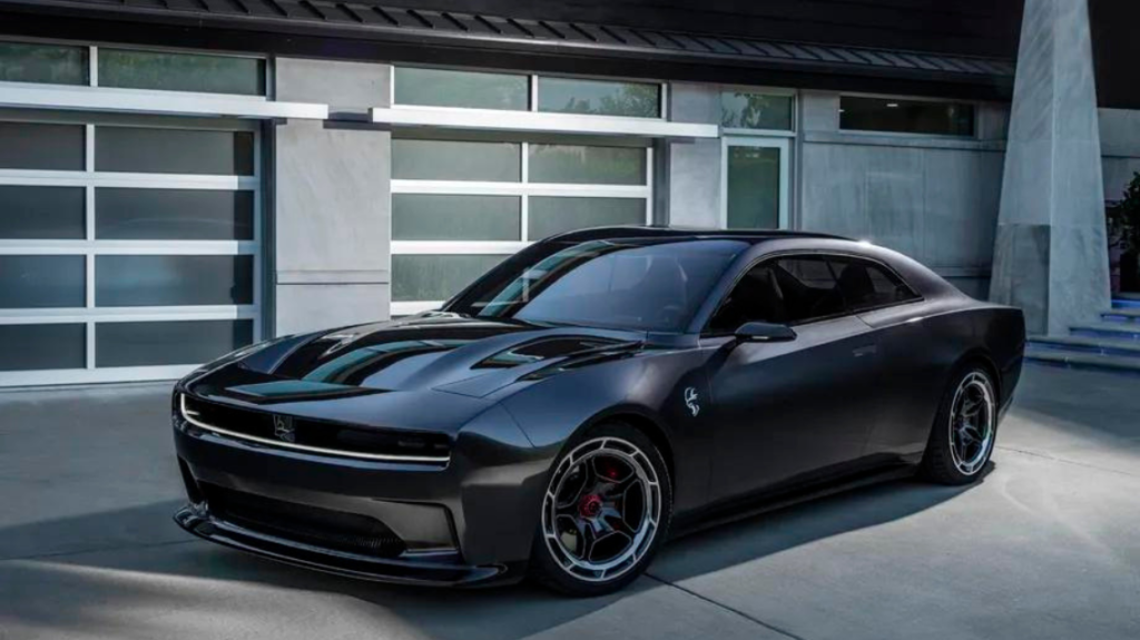 Uma imagem do novo muscle car da Dodge, o Charger Daytona SRT.