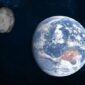 Imagem de um asteroide
